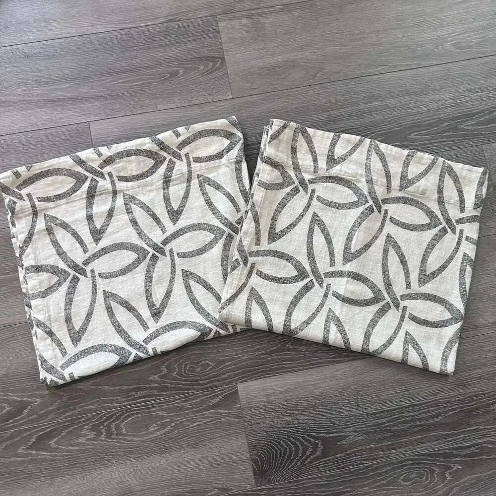 West Elm Linen & Cotton Light Filtering Curtains Panels- 48x84” - Set of 2